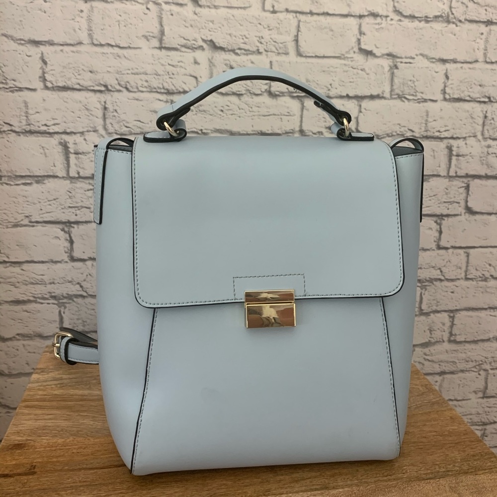 Light Blue backpack purse